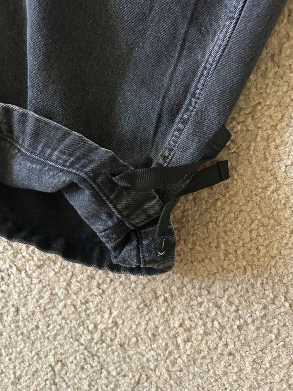 NWOT GAP High Rise Seamed Horseshoe Jeans Black Stranger Things 24 - Picture 7 of 8